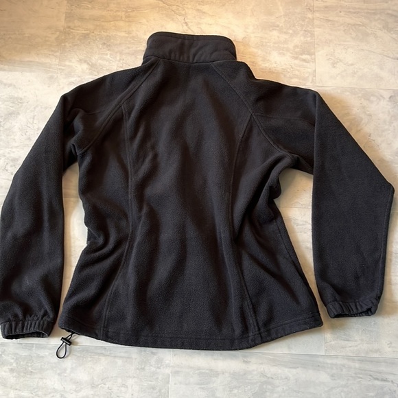 Columbia  GUC   Fleece jacket   Black  original style   Stand up collar   size L - Picture 11 of 14